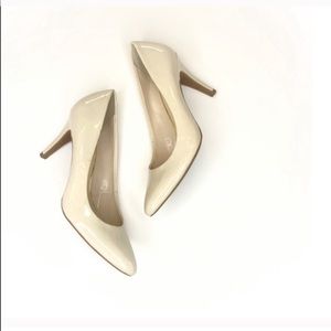 Franco Sarto Nude Neutral Tan Sand Heeled Pump New